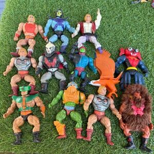 Vtg 80s Mattel Action Figures Masters of the Universe Lot He Man Skeletor Evil